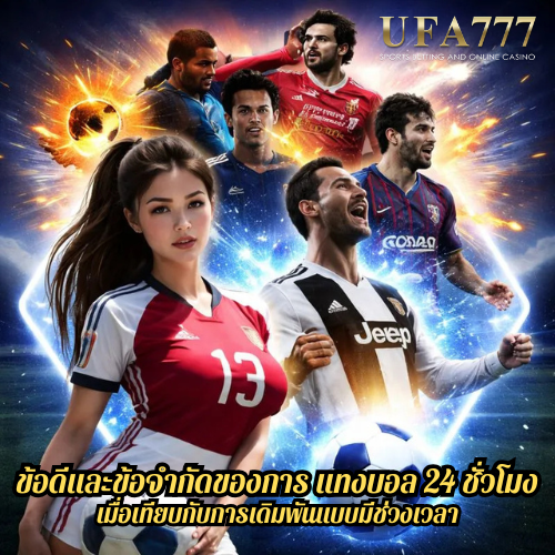 ข้อดีและข้อจำกัดของการแทงบอล 24 ชั่วโมง เมื่อเทียบกับการเดิมพันแบบมีช่วงเวลา